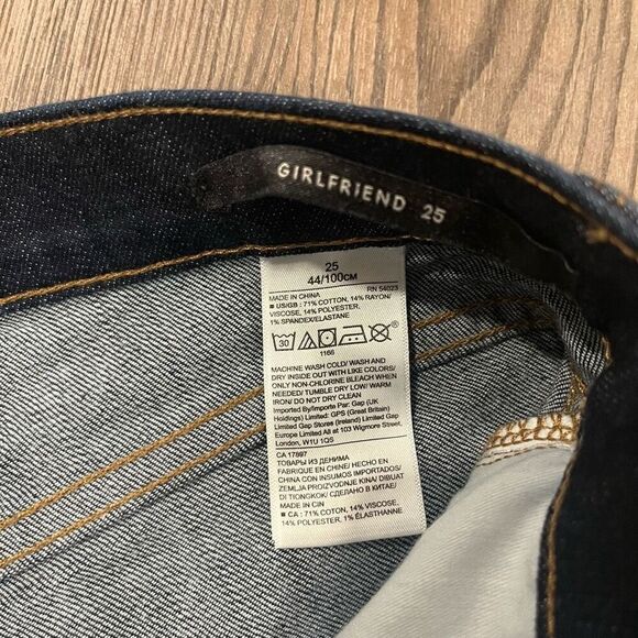 Banana Republic Premium Denim Jeans Women's Size 25 Blue Cotton 5 Pockets Way - Picture 5 of 6